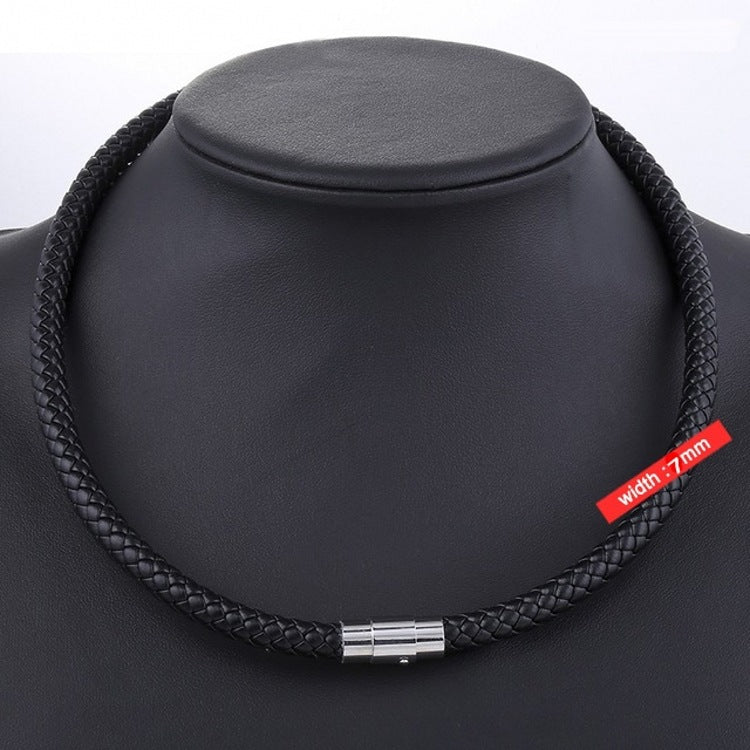 European And American Stylish Pendant Lanyard Woven Leather String