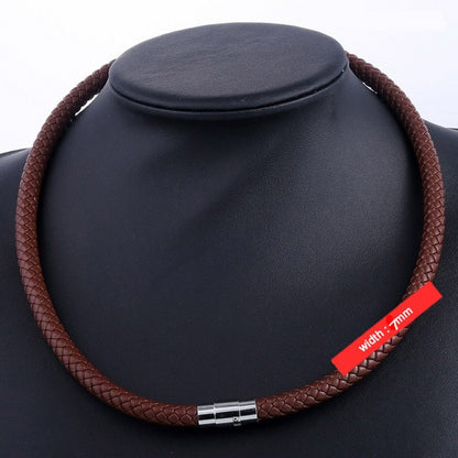 European And American Stylish Pendant Lanyard Woven Leather String