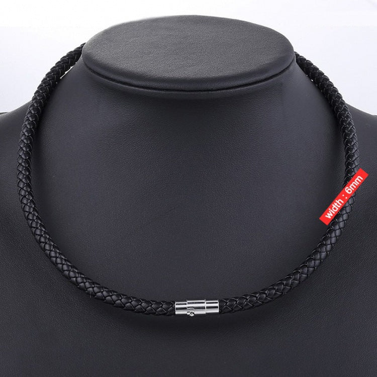 European And American Stylish Pendant Lanyard Woven Leather String
