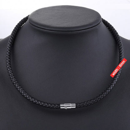 European And American Stylish Pendant Lanyard Woven Leather String