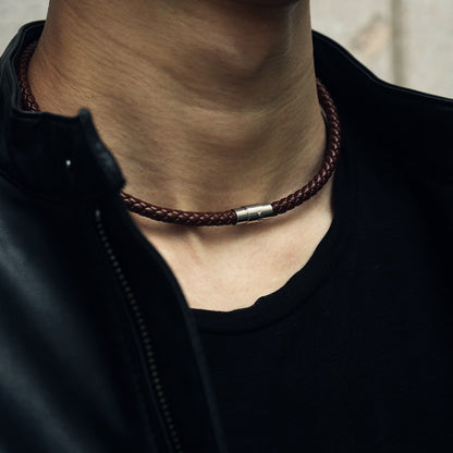 European And American Stylish Pendant Lanyard Woven Leather String